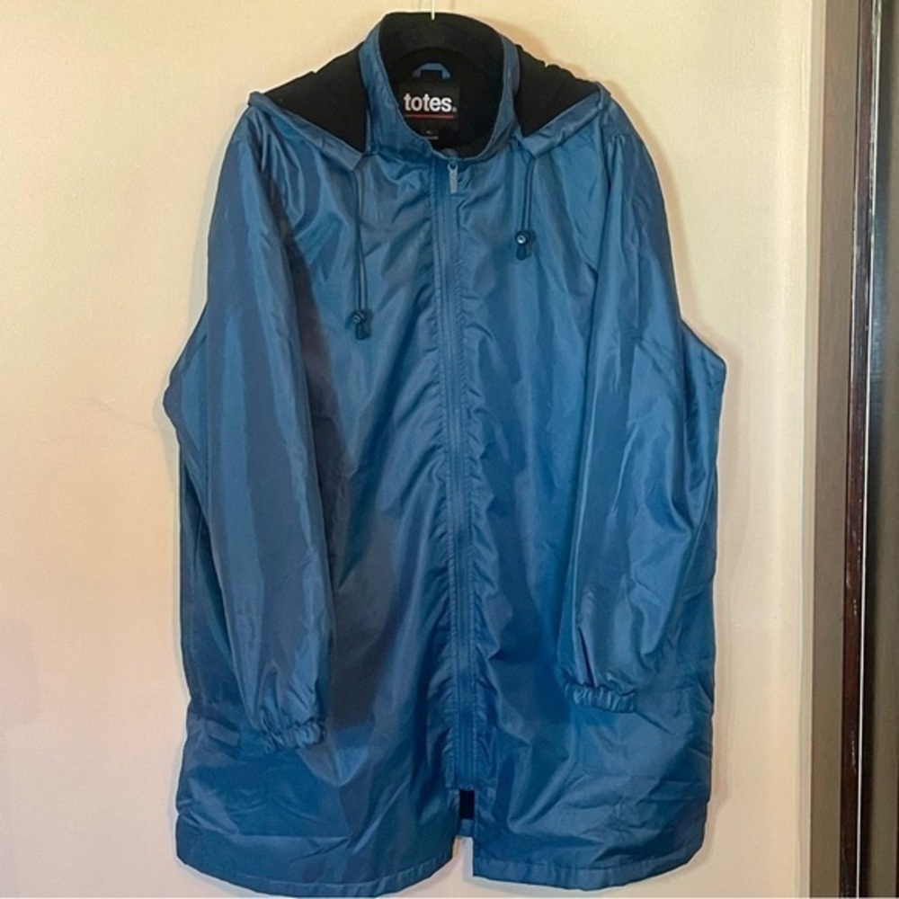 Women's Totes Water Resistant Blue Lined Hooded Winter Coat Jacket - Size XL EUC